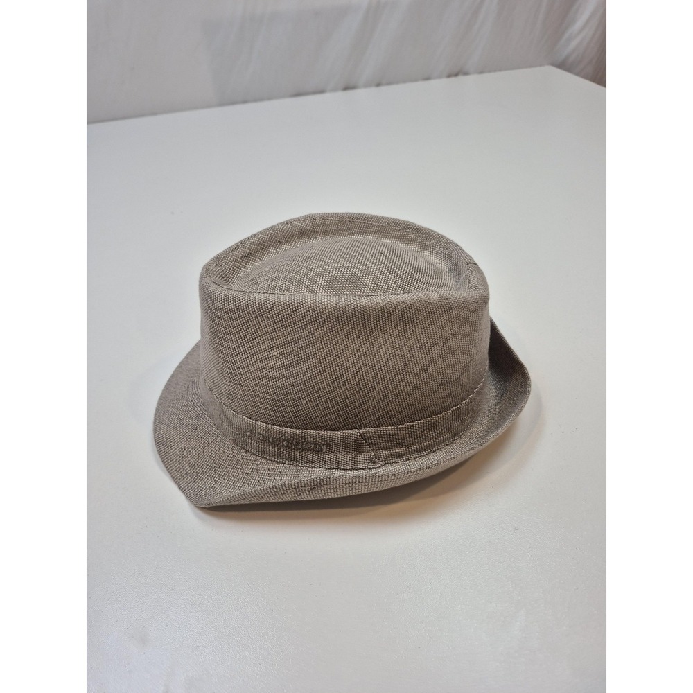 Stetson Pork Pie Hat Fitted Mens L Beige Linen Lined Summer STC21-NAT3